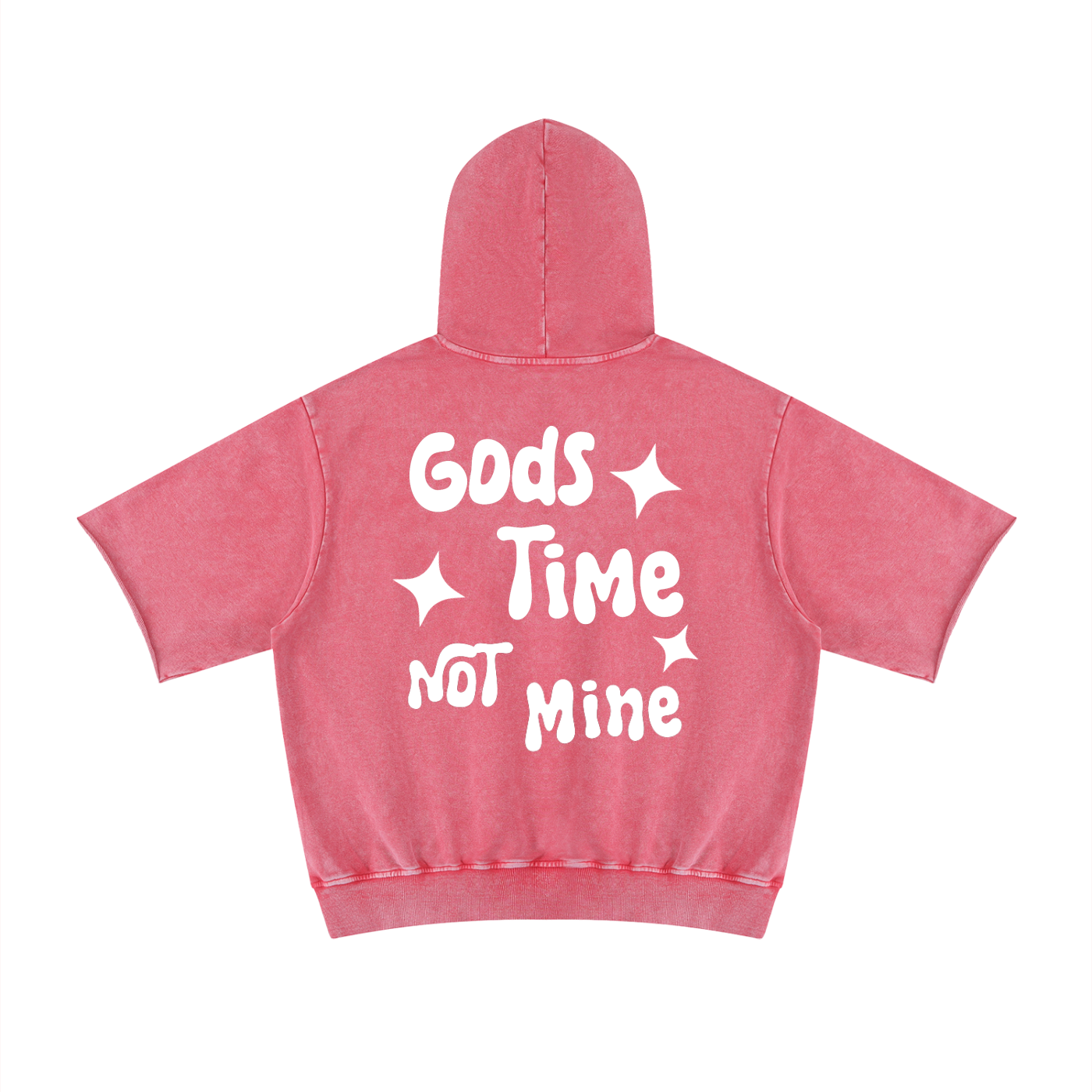 “Gods time not mine” Short Sleeve Hoodie