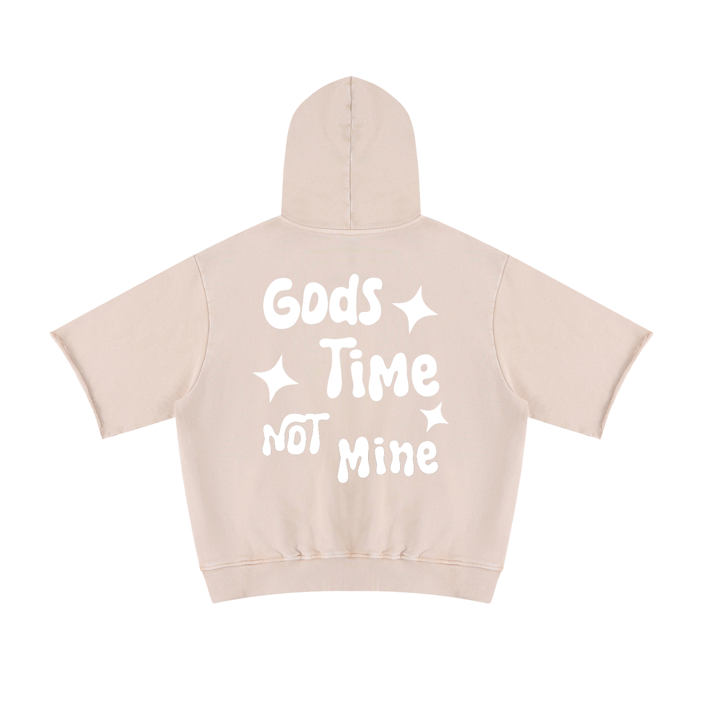 “Gods time not mine” Short Sleeve Hoodie
