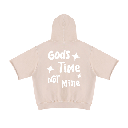 “Gods time not mine” Short Sleeve Hoodie