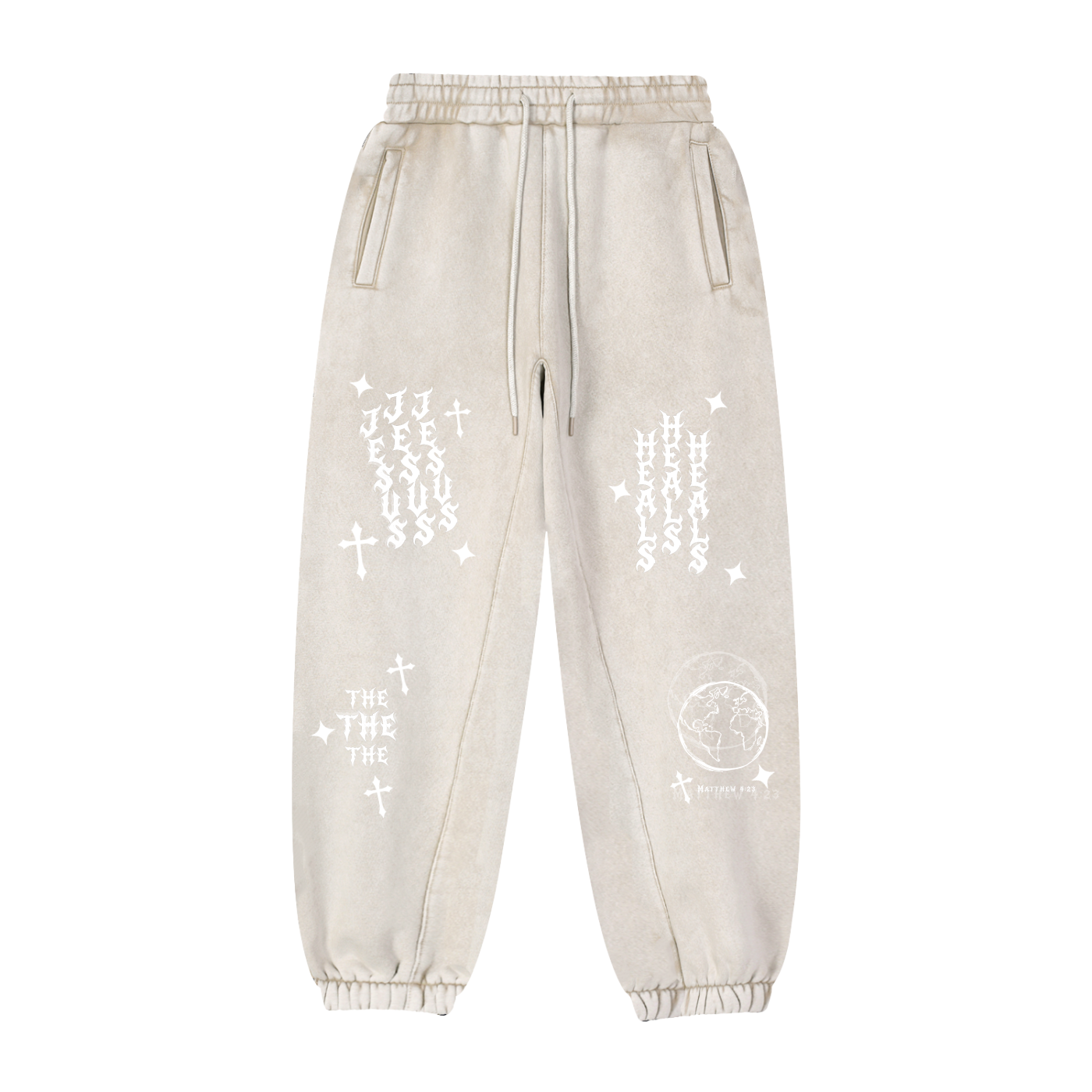 "Jesus Heals the World" Sweatpants