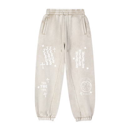 "Jesus Heals the World" Sweatpants