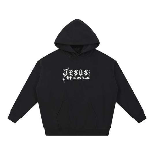 “Jesus Heals the World” Heavyweight Hoodie