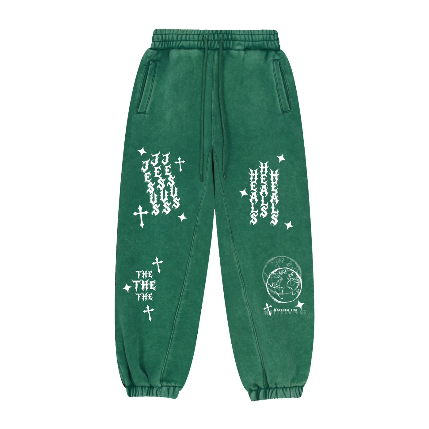 "Jesus Heals the World" Sweatpants