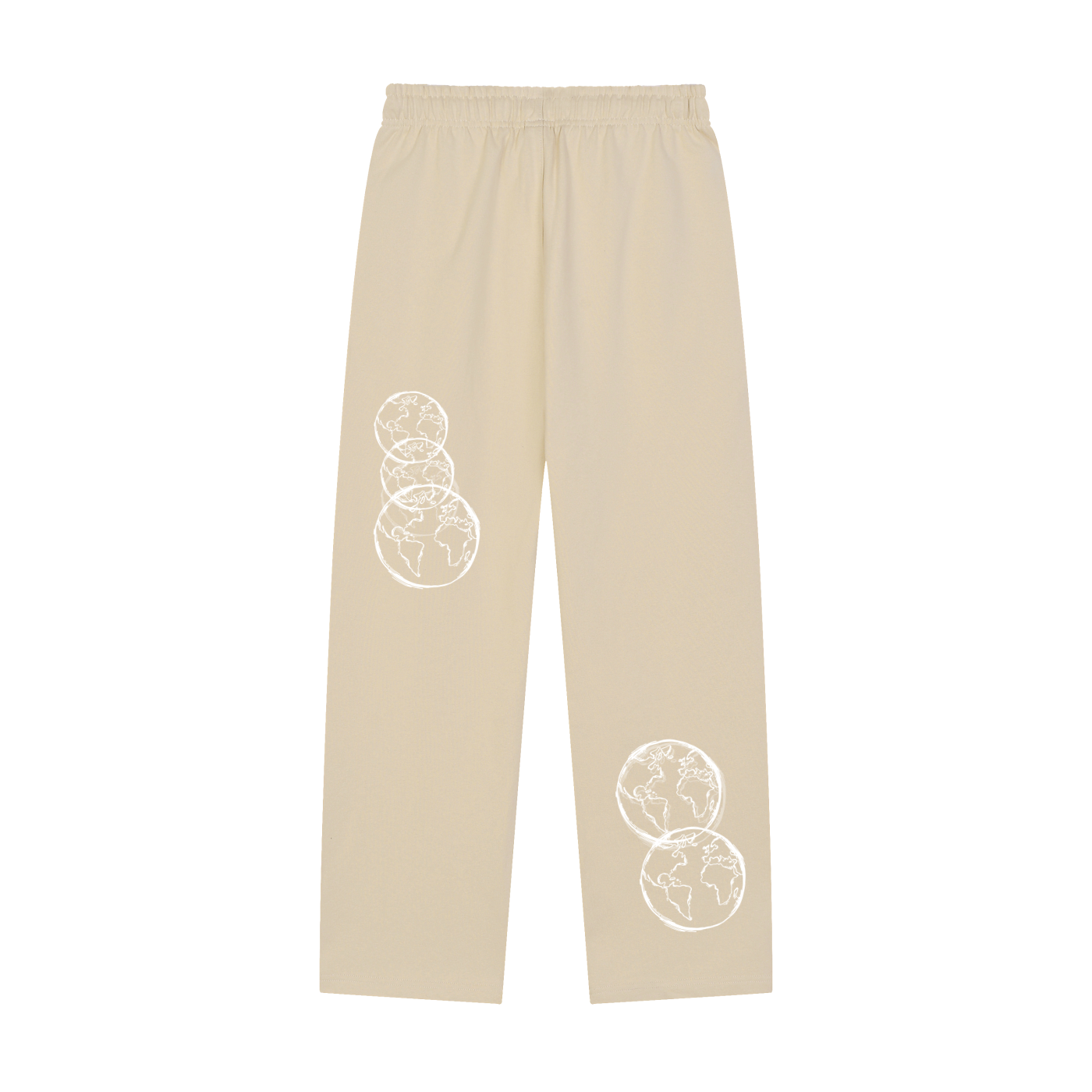 Solid Color Straight-Leg Sweatpants