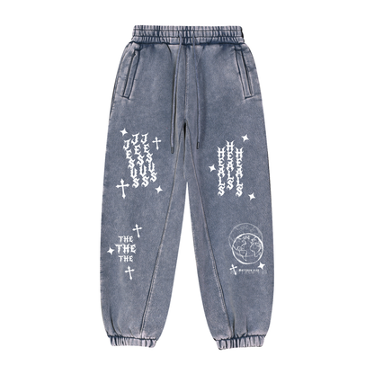 "Jesus Heals the World" Sweatpants