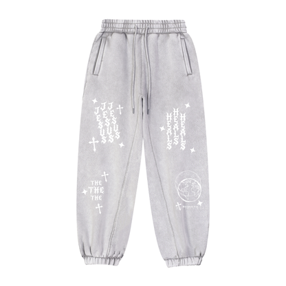 "Jesus Heals the World" Sweatpants