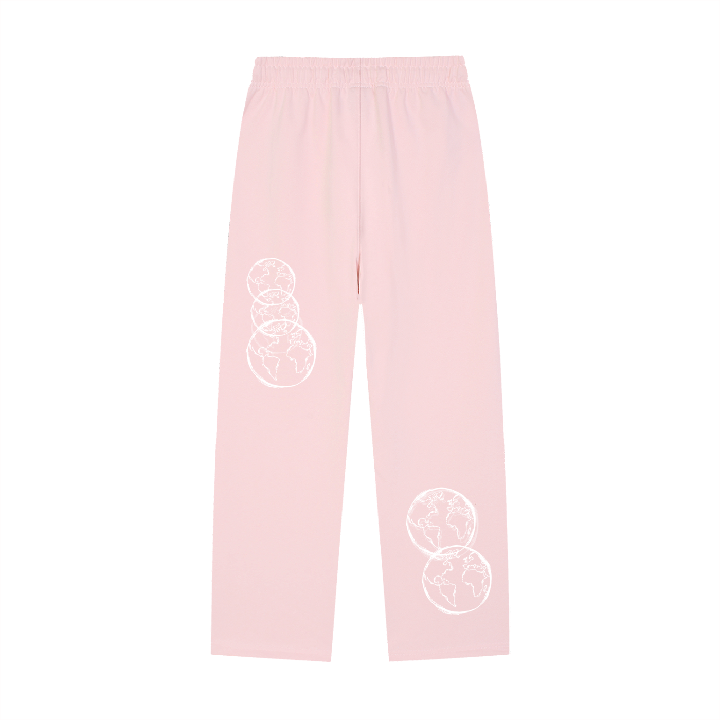 Solid Color Straight-Leg Sweatpants