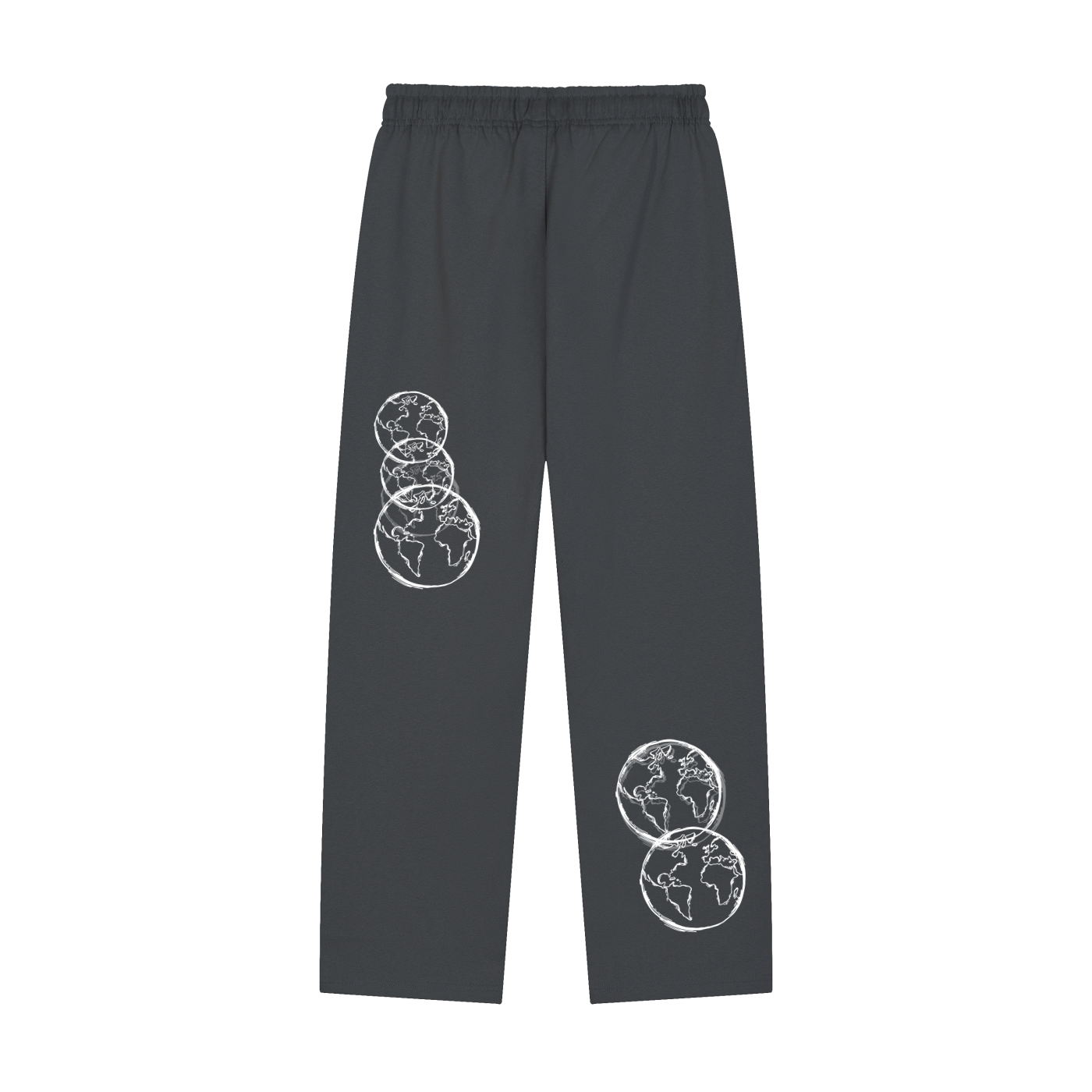 Solid Color Straight-Leg Sweatpants