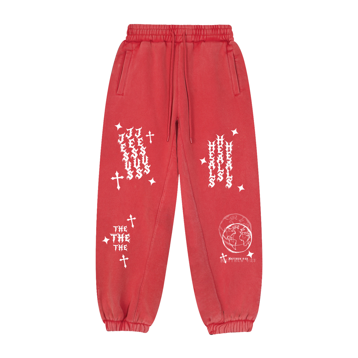 "Jesus Heals the World" Sweatpants