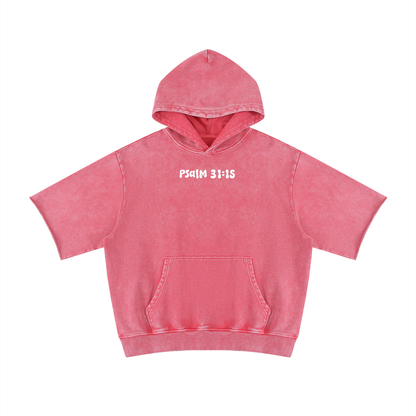 “Gods time not mine” Short Sleeve Hoodie