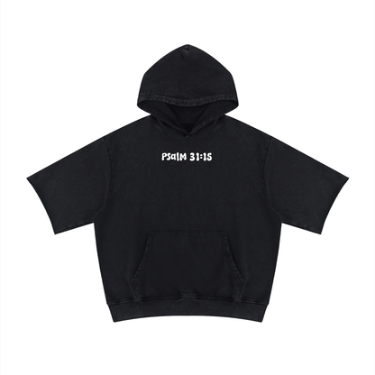 “Gods time not mine” Short Sleeve Hoodie