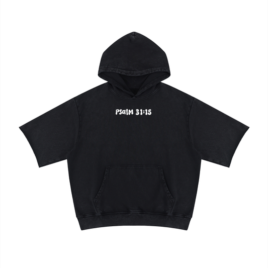 “Gods time not mine” Short Sleeve Hoodie